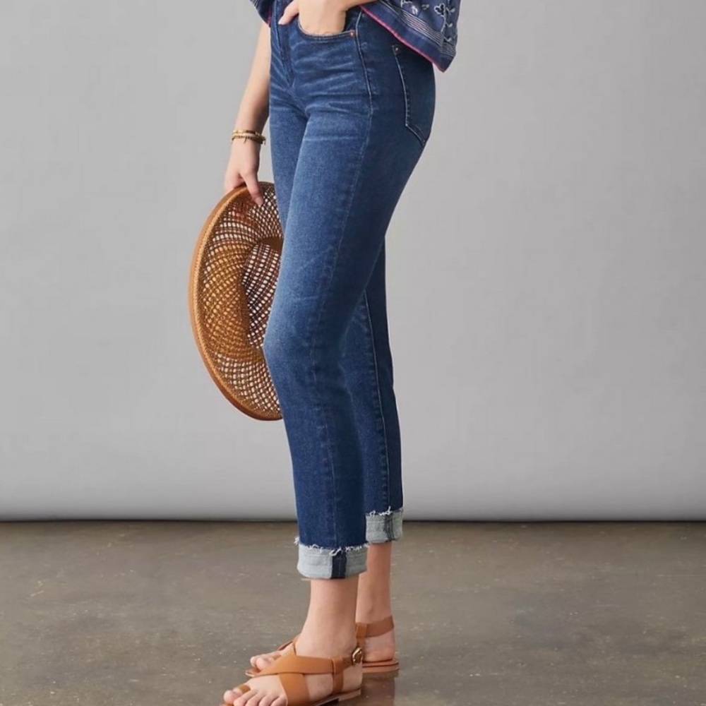 Anthropologie Pilcro Script Raw Hem Skinny Jeans Size 27